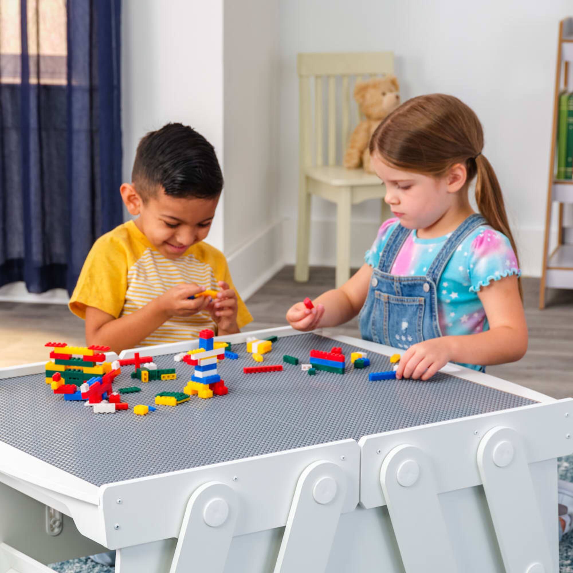 KidKraft Building Bricks Play N Store Mega Table